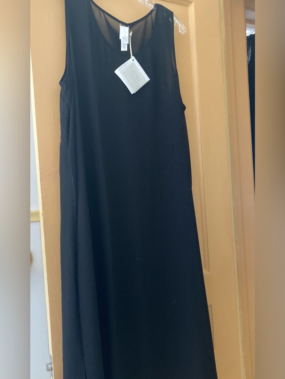 NWT black, sheer dress or swimsuit cover, XL
